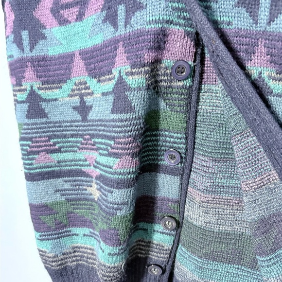 Lumiere Aztec pattern Multicolor Patterned Sweater Vest - Picture 2 of 6